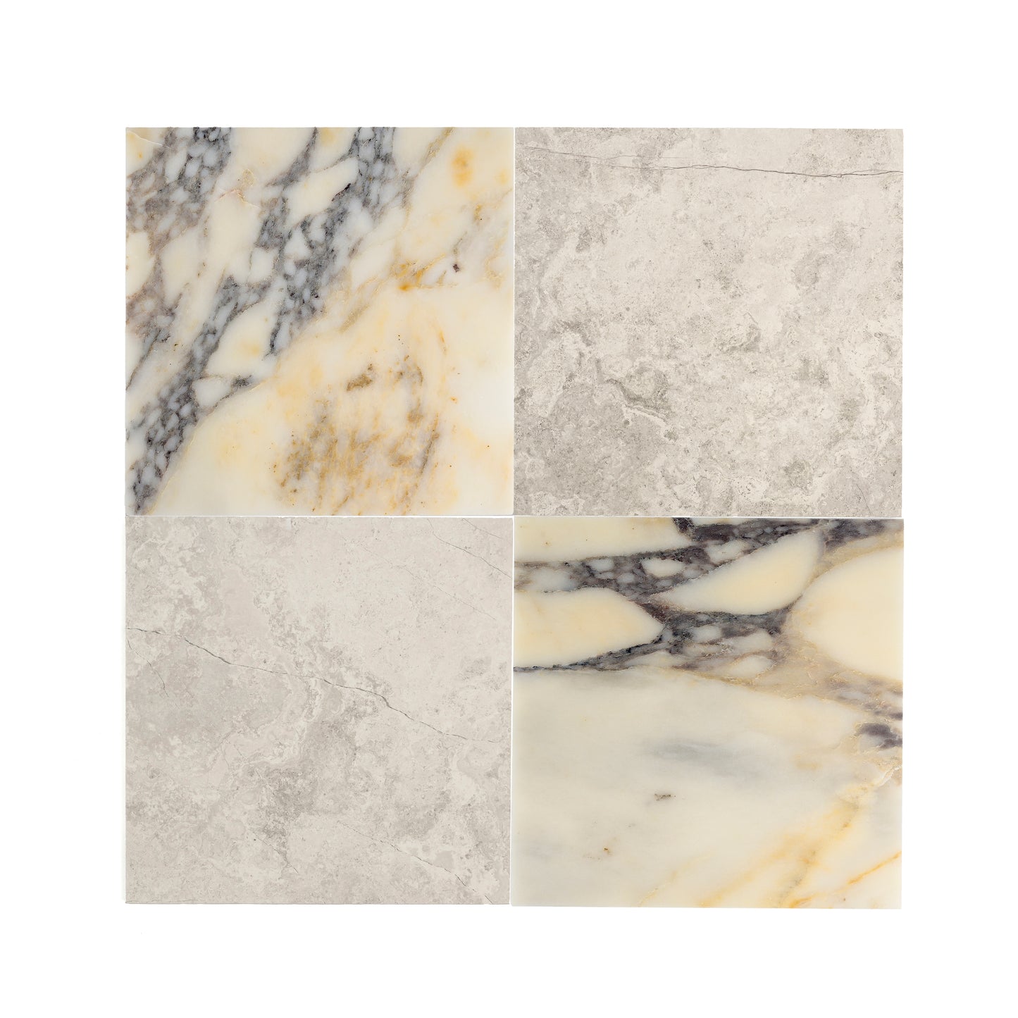Beige Wave Cross Cut & Calacatta Viola 12x12 Marble | Honed - Checkerboard Bundle-Main Inventory-All Products,Checkerboard,Natural Stone-Riad Tile