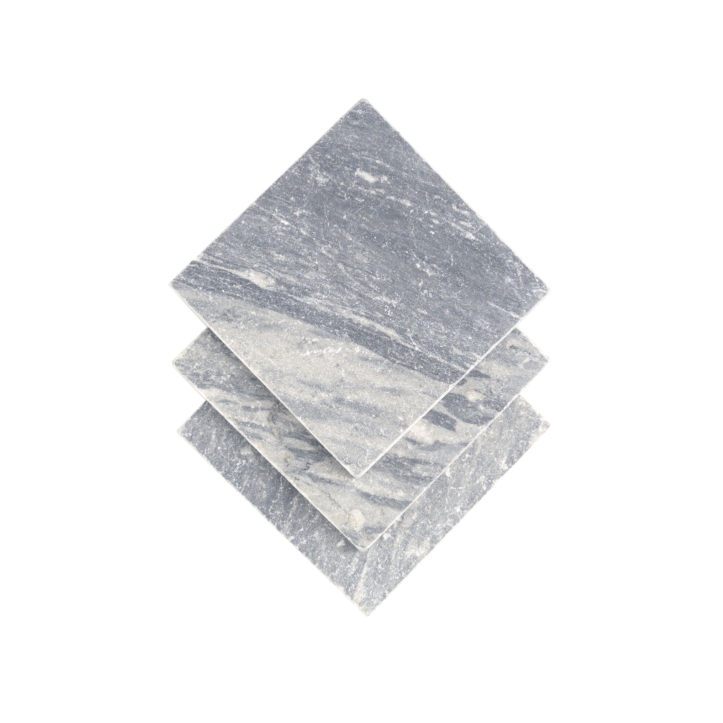 Bardiglio Grey Dark 6x6 Marble Tile | Tumbled-Main Inventory-All Products,Natural Stone,New Arrivals-Riad Tile