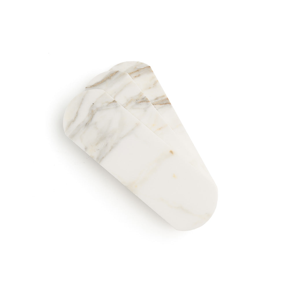 Sample: Calacatta Gold 3x9 Oval Marble Tile | Honed (sample = 1 tile)-Sample-Sample-Riad Tile