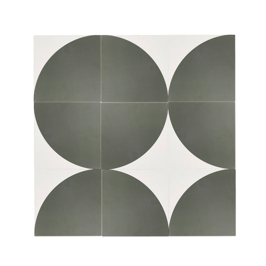 Crest Black & White Ceramic Tile-Main Inventory-All Products,Patterns,Under 10-Riad Tile