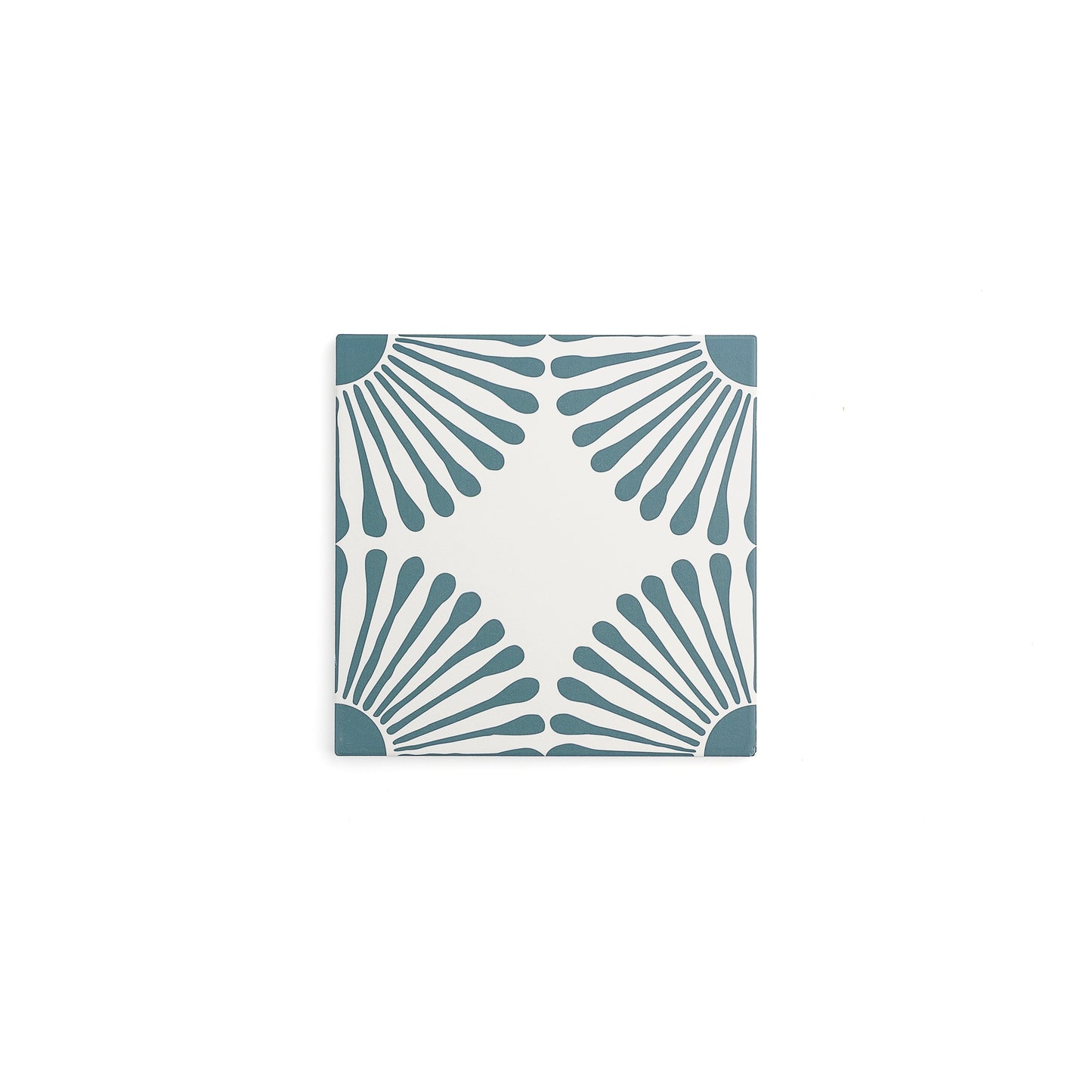 Sample: Dandelion Blue Ceramic Tile-Sample-Sample-Riad Tile