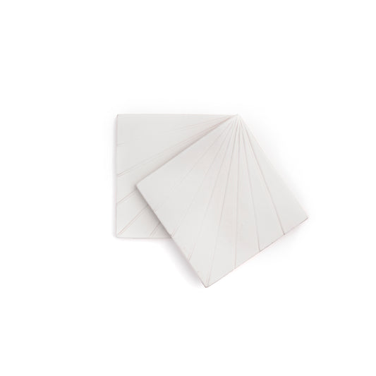 Tulum White 6x6 Dimensional Relief Artisan Ceramic Tile-Main Inventory-All Products,Neutral Ceramic,Patterns-Riad Tile