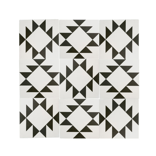 Western White & Black Ceramic Tile-Main Inventory-All Products,Patterns,Under 10-Riad Tile