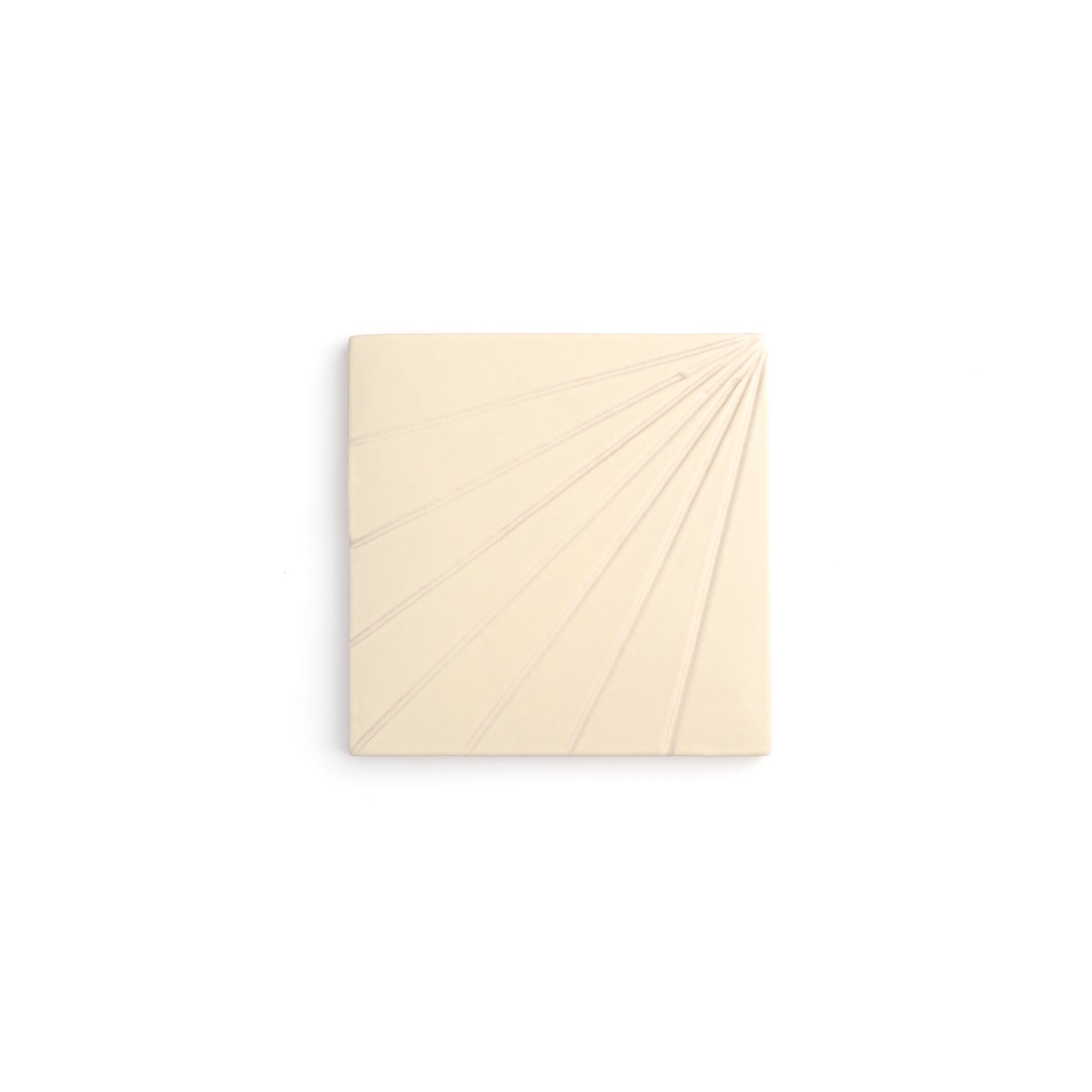 Sample: Tulum Bone 6x6 Dimensional Relief Artisan Ceramic Tile (1 sample)-Sample-Sample-Riad Tile