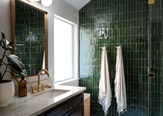 Emerald Green 2x6 Thin Bejmat Zellige Tile-Main Inventory-All Products,Solids,Zellige Tile-Riad Tile