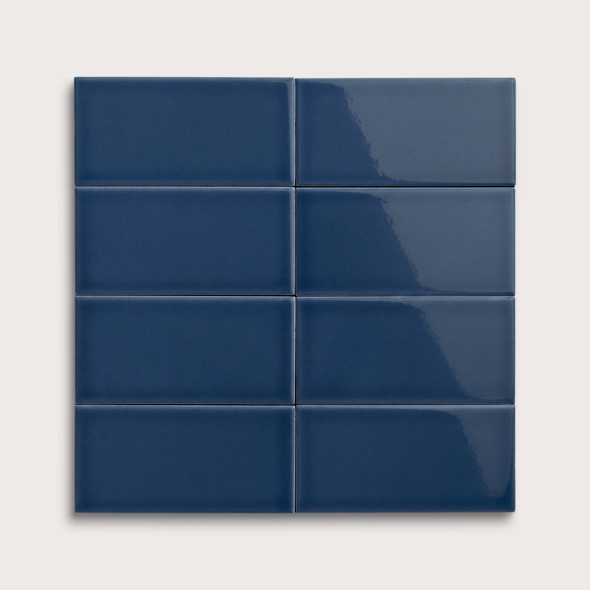 Abyss ceramic tile, 3 by 6 inches, gloss finish