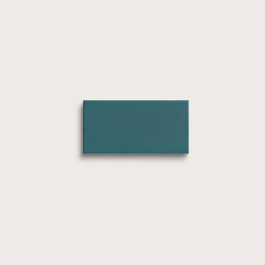 Aegean Blue ceramic tile, 2 by 4 inches, matte finish