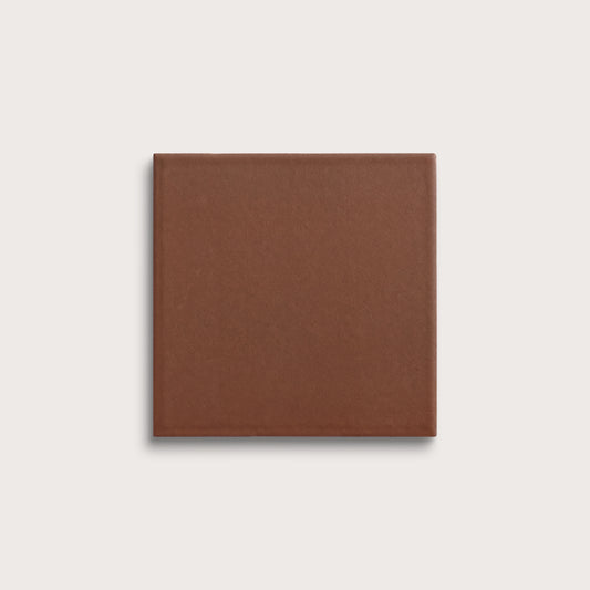 Amber ceramic tile, 6 by 6 inches, matte finish