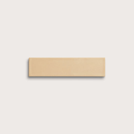 Bone ceramic tile, 2 by 8 inches, matte finish
