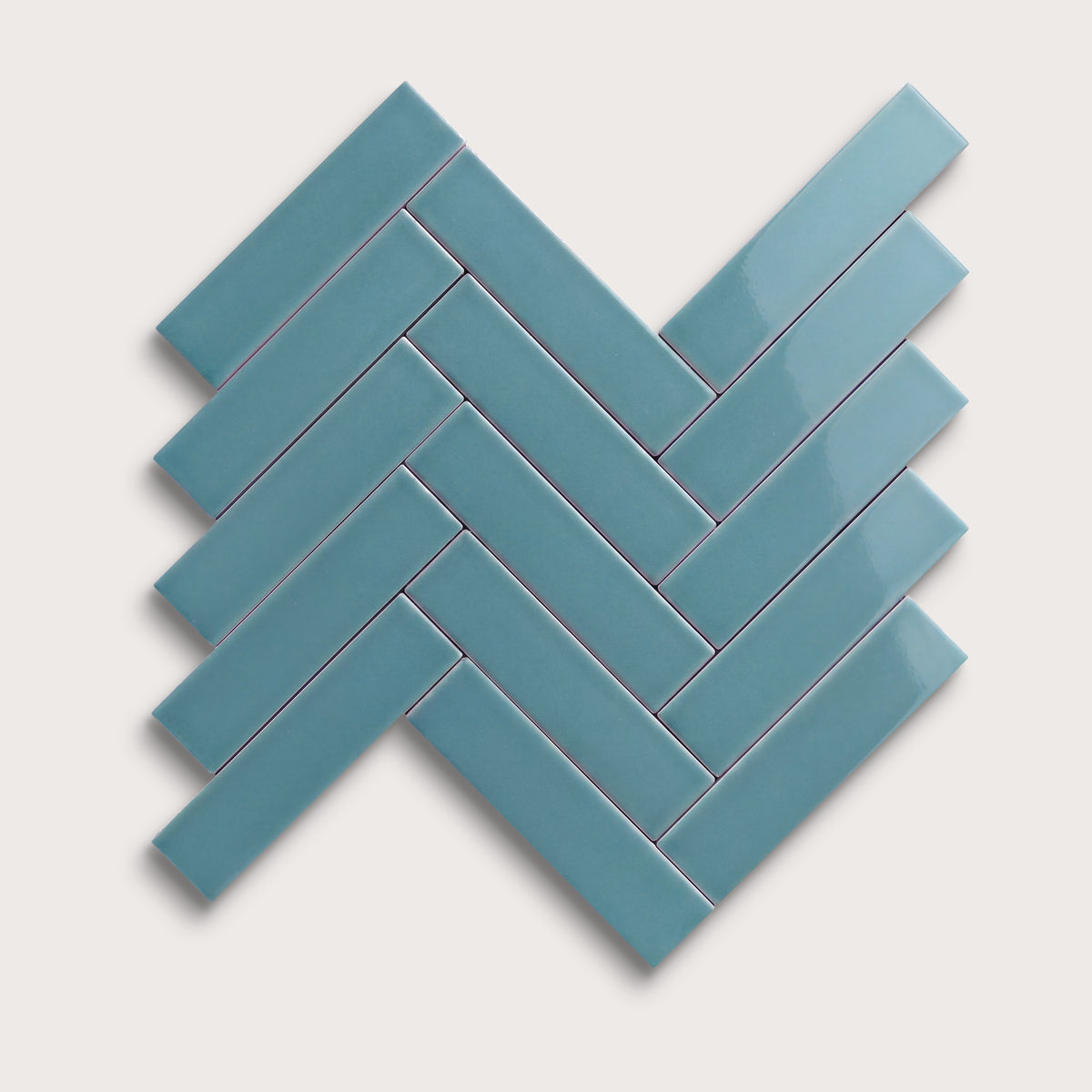 Blue Sky ceramic tile, 2 by 8 inches, gloss finish