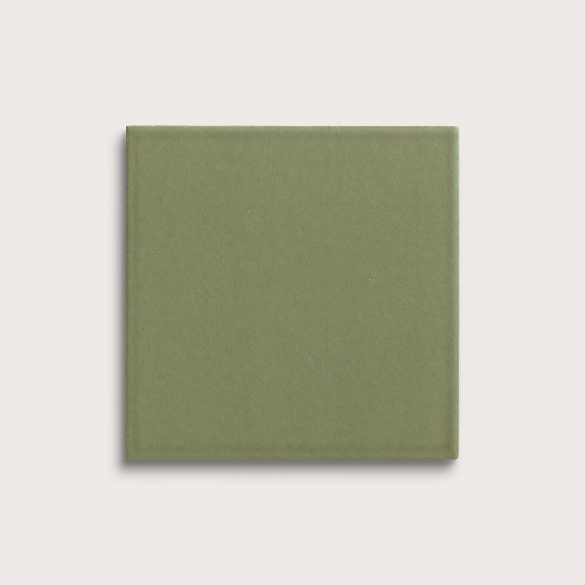 Cactus Green ceramic tile, 8 by 8 inches, matte finish
