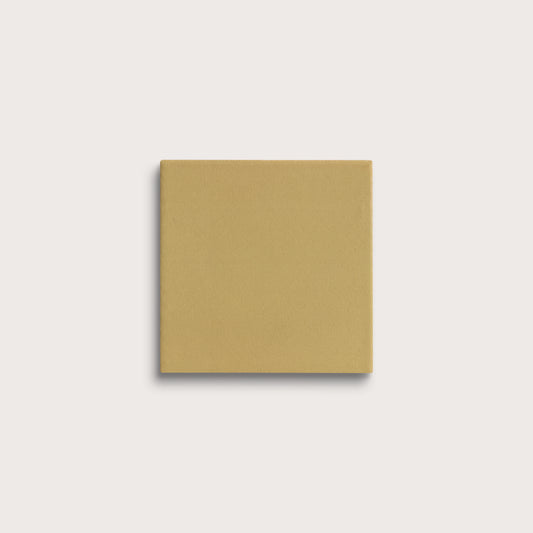 Citron ceramic tile, 4 by 4 inches, matte finish