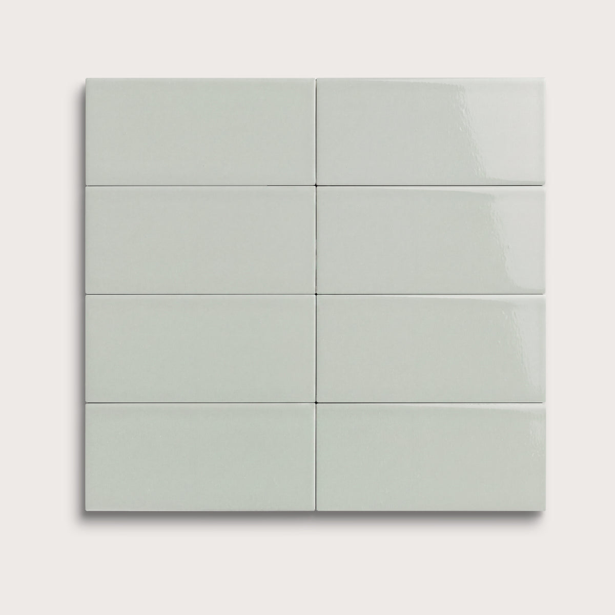 Echo ceramic tile, 2 by 4 inches, gloss finish