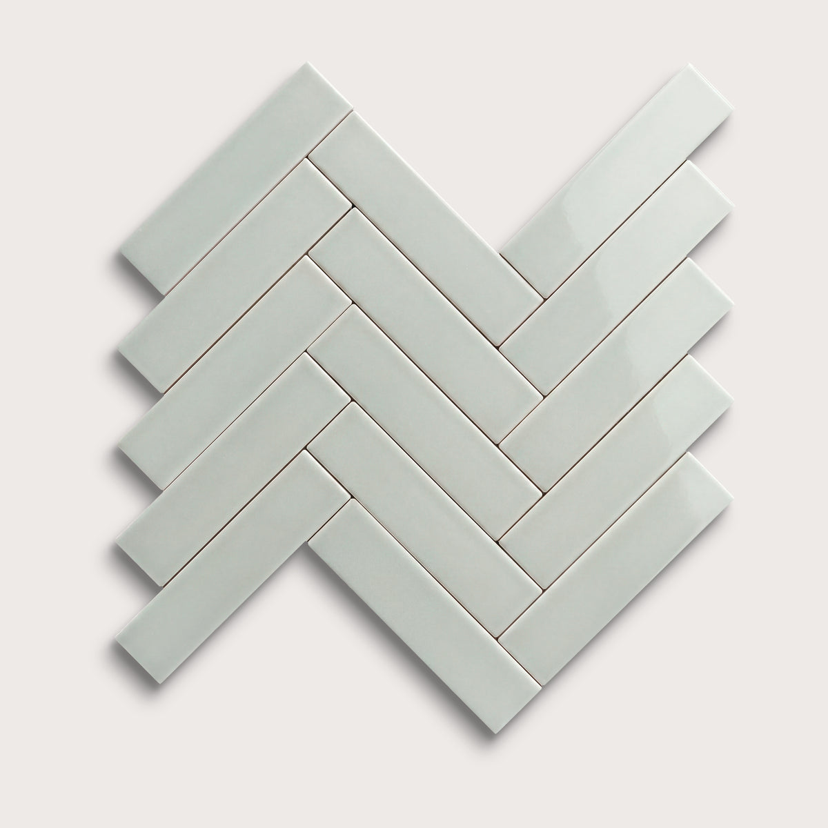 Echo ceramic tile, 2 by 8 inches, gloss finish
