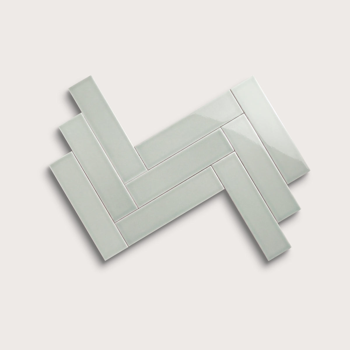 Echo ceramic tile, 3 by 12 inches, gloss finish