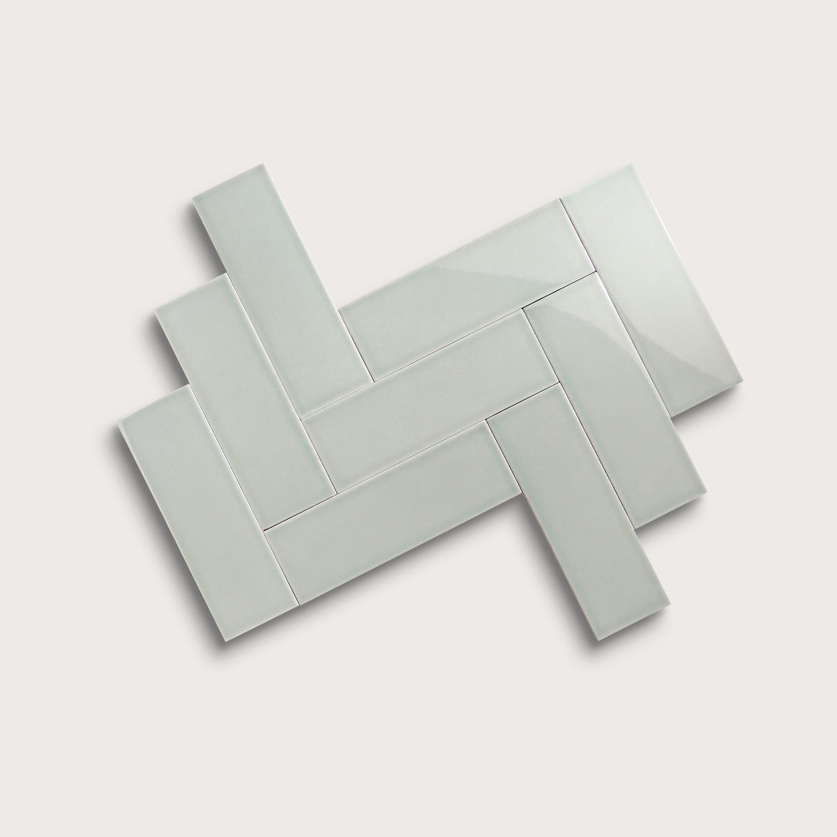 Echo ceramic tile, 4 by 12 inches, gloss finish