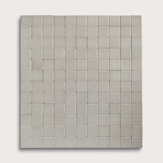 Fog ceramic tile, 2 by 2 inch mosaic, matte finish