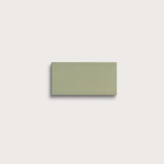 Ghetty Green ceramic tile, 2 by 4 inches, matte finish