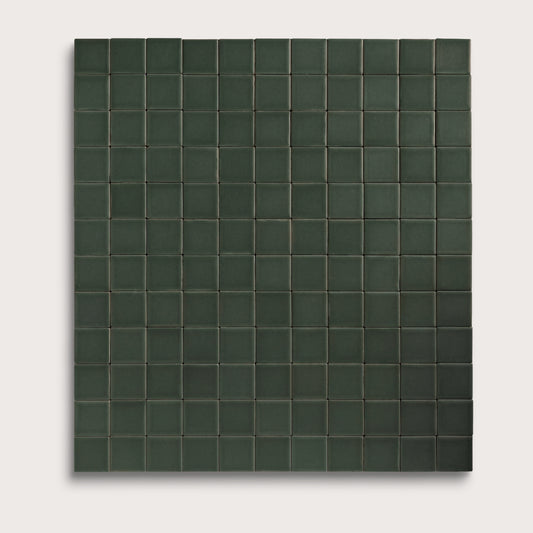 Green River ceramic tile, 2 by 2 inch mosaic, matte finish