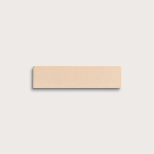 Latte ceramic tile, 2 by 8 inches, matte finish