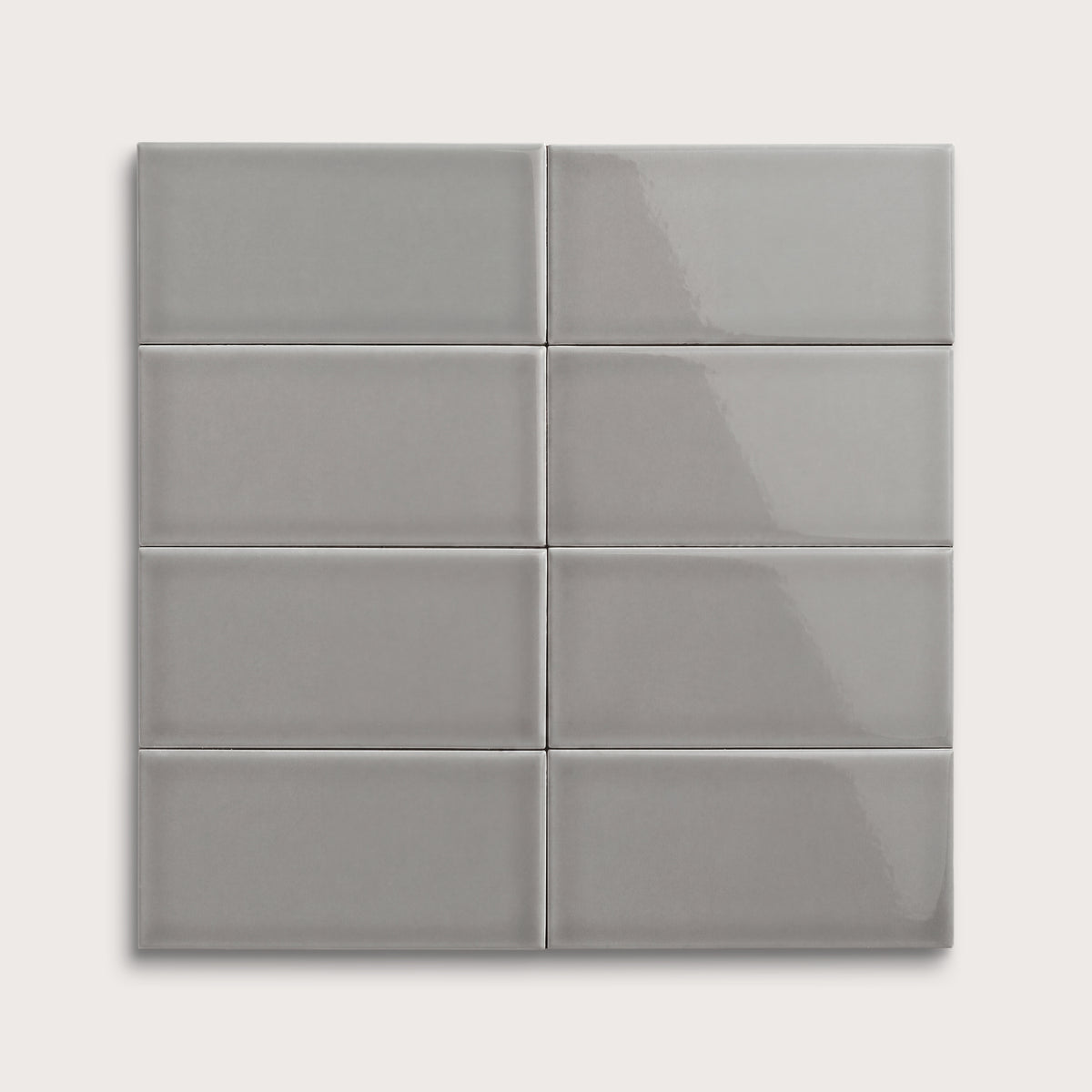 Lunar ceramic tile, 3 by 6 inches, gloss finish
