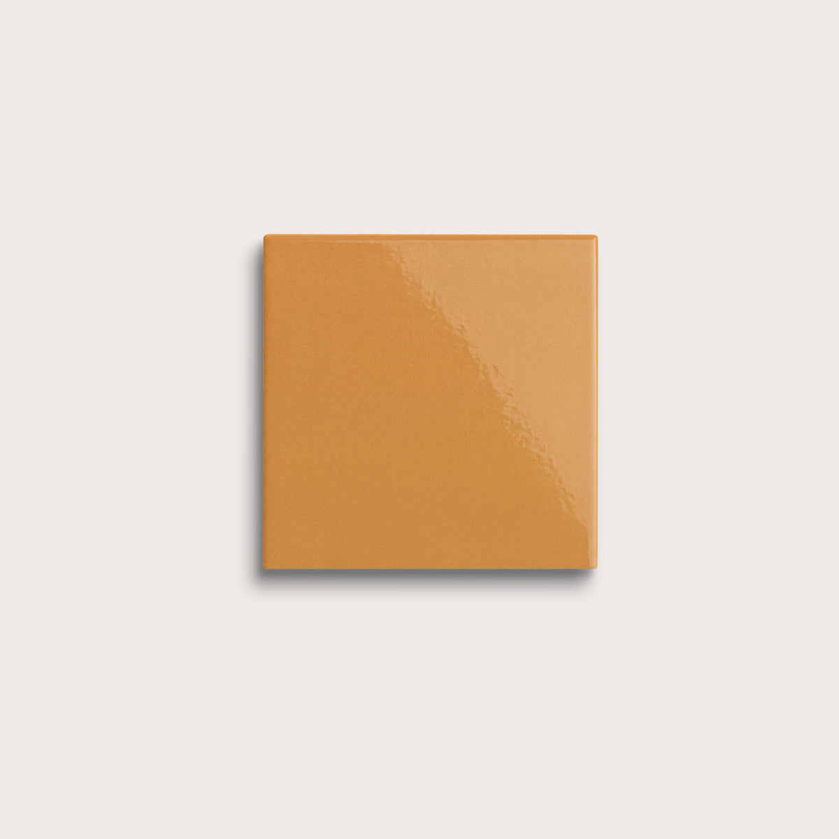 Marigold ceramic tile, 4 by 4 inches, gloss finish