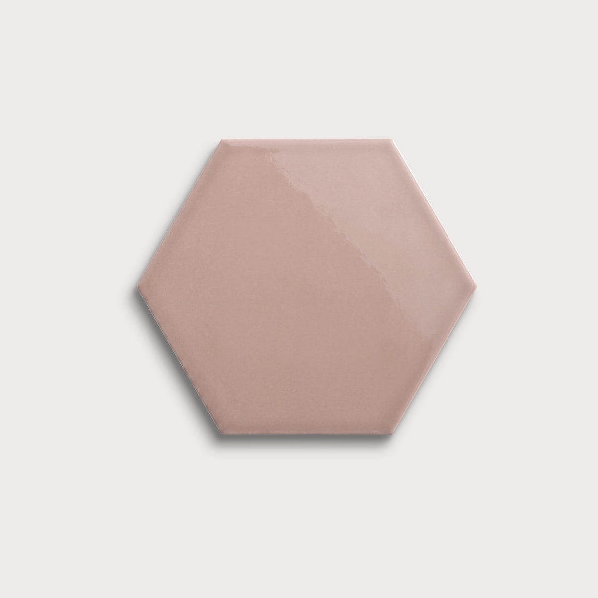 Magic Carpet ceramic tile, 8 inch hex, gloss finish