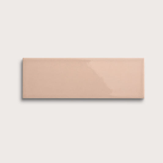 Petal ceramic tile, 4 by 12 inches, gloss finish