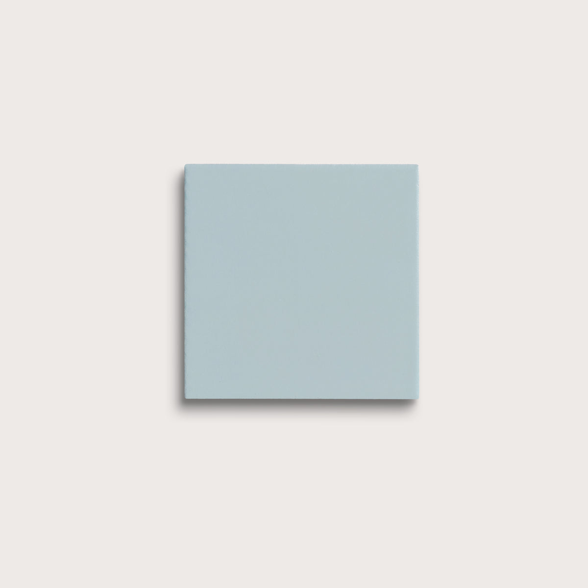 Powder Blue ceramic tile, 4 by 4 inches, matte finish