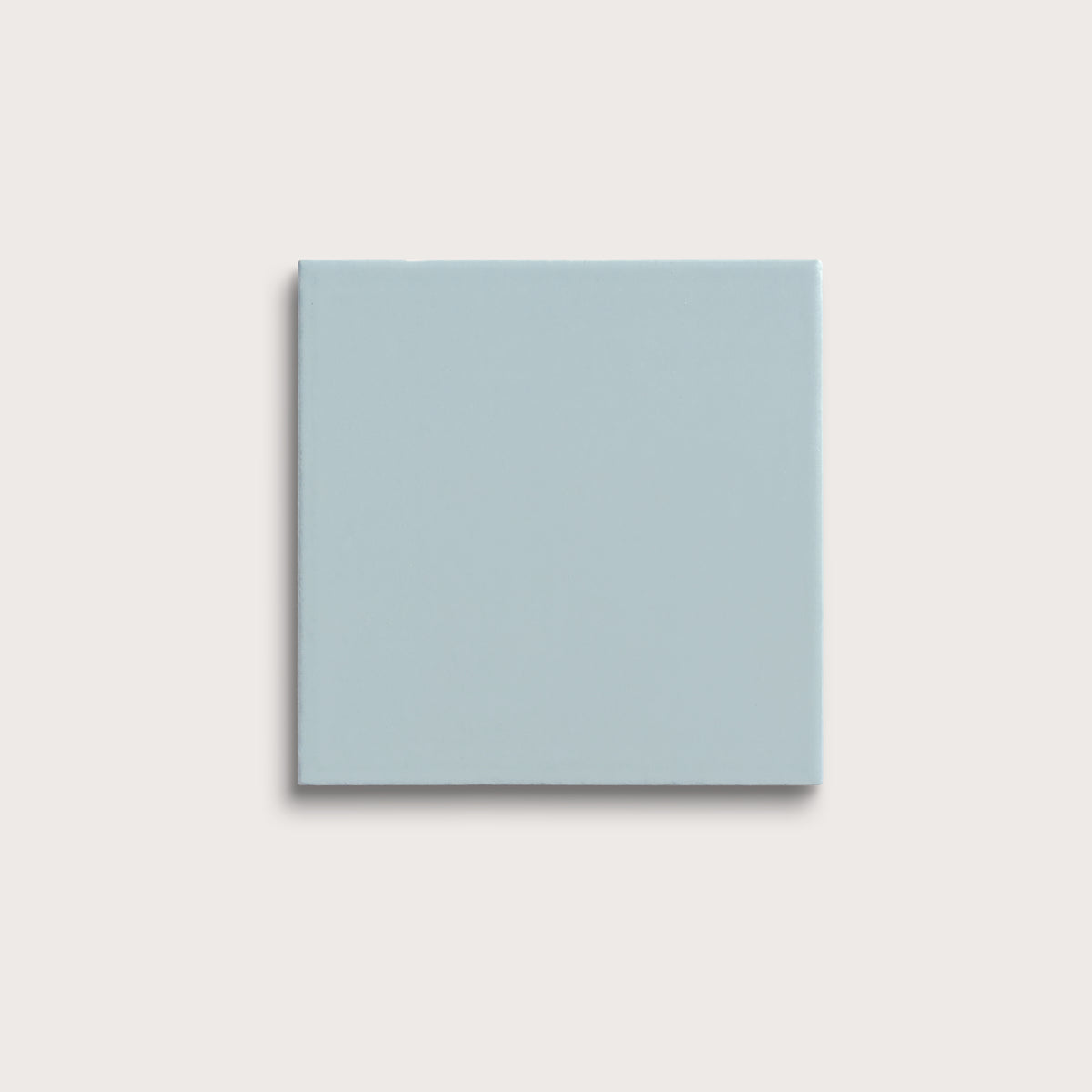 Powder Blue ceramic tile, 6 by 6 inches, matte finish