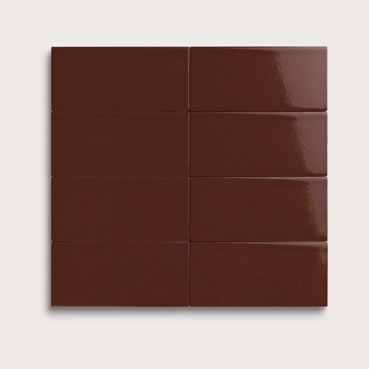 Red Red Wine ceramic tile, 2 by 4 inches, gloss finish