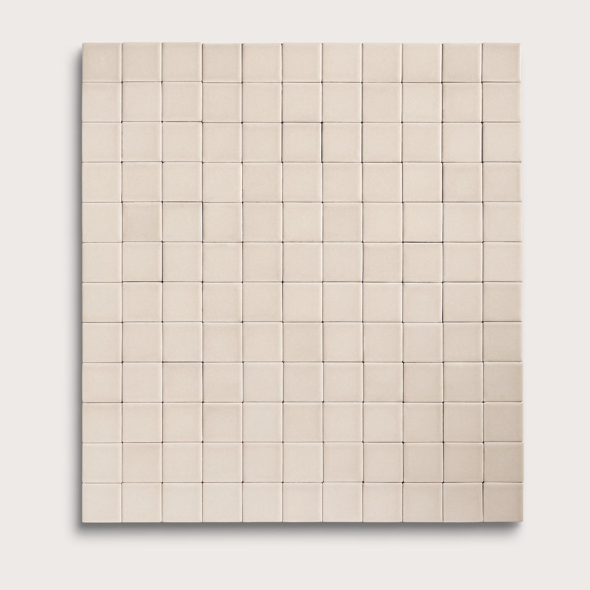 Shell ceramic tile, 2 by 2 inch mosaic, matte finish
