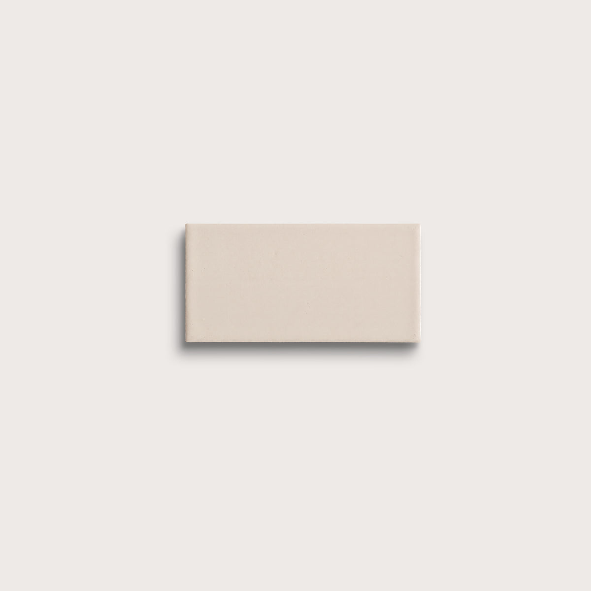 Shell ceramic tile sample, matte finish