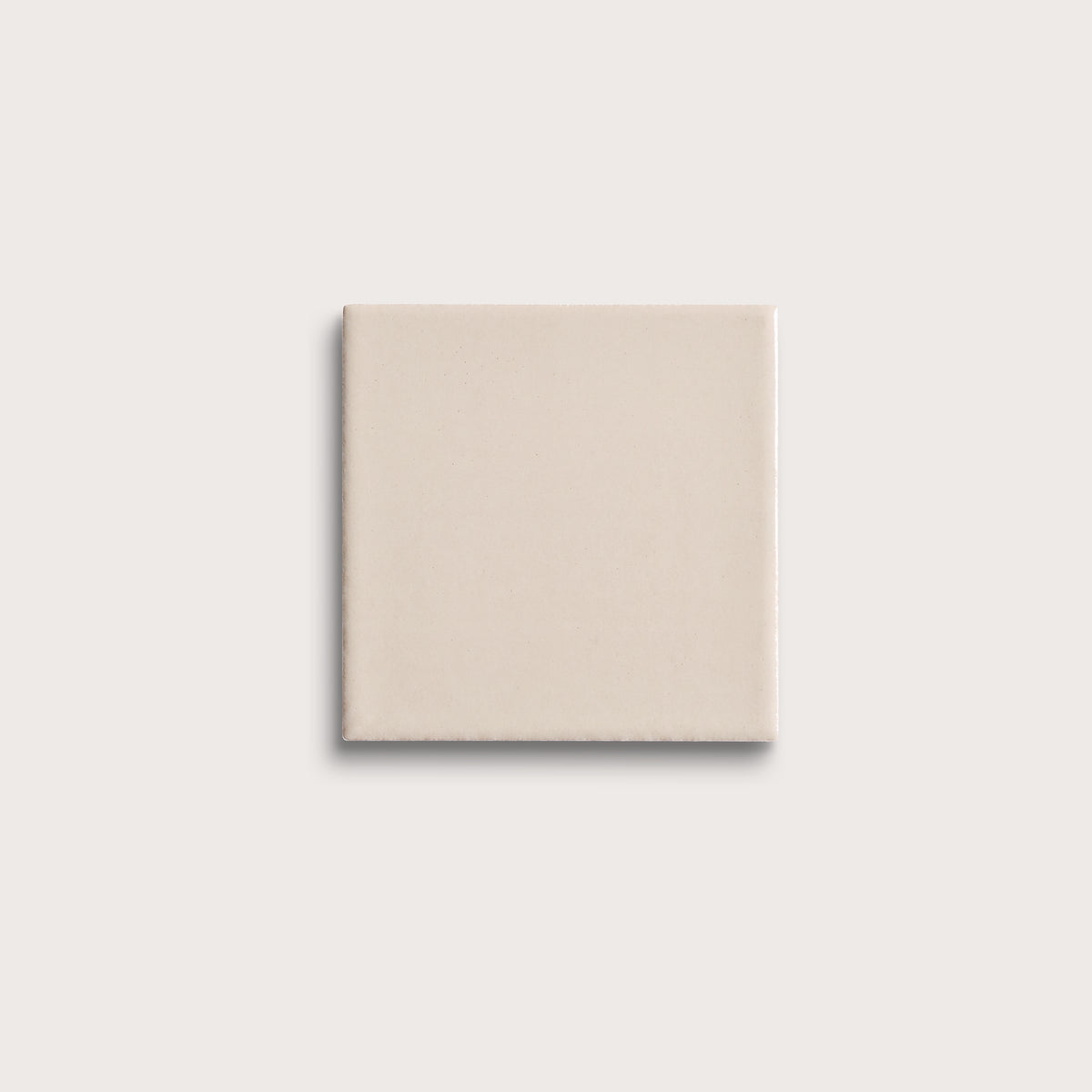Shell ceramic tile, 4 by 4 inches, matte finish