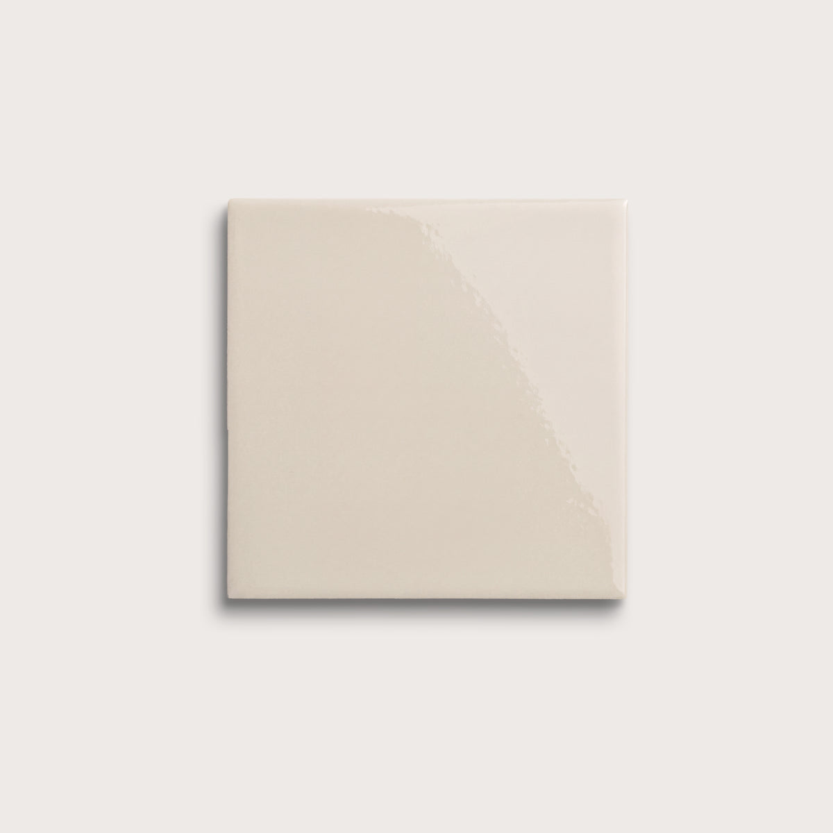 Shell ceramic tile, 6 by 6 inches, gloss finish