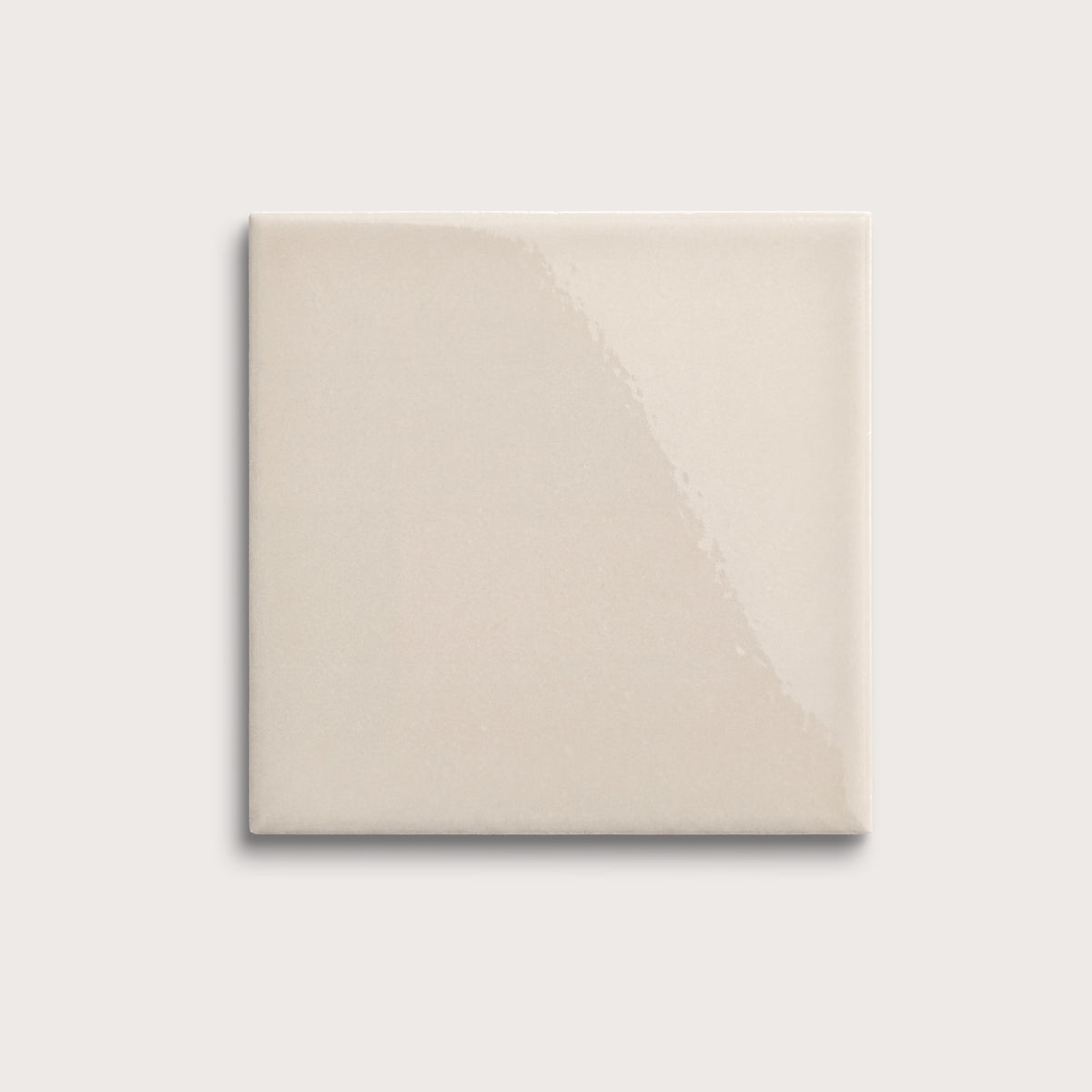 Shell ceramic tile, 8 by 8 inches, gloss finish
