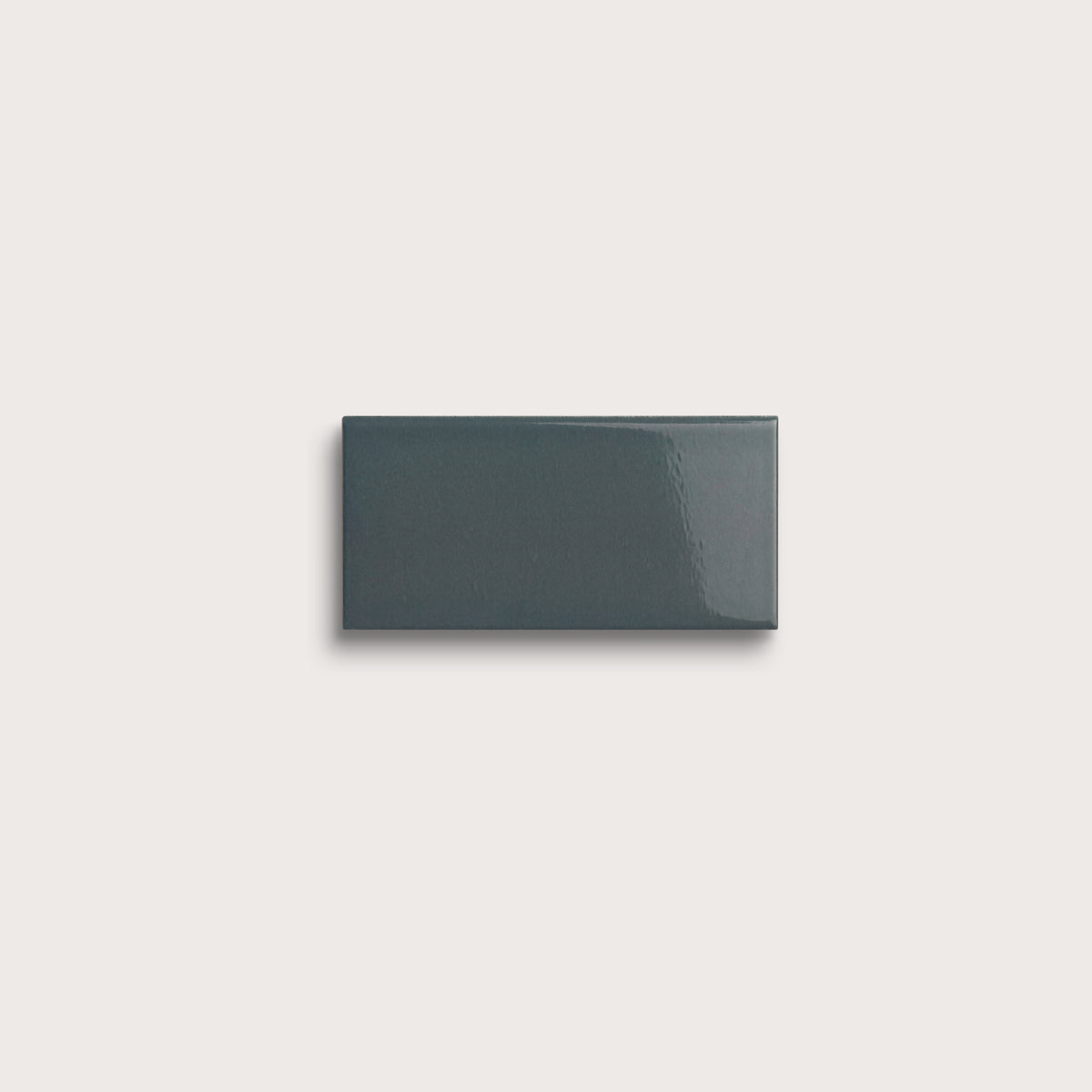 Smoke ceramic tile sample, gloss finish
