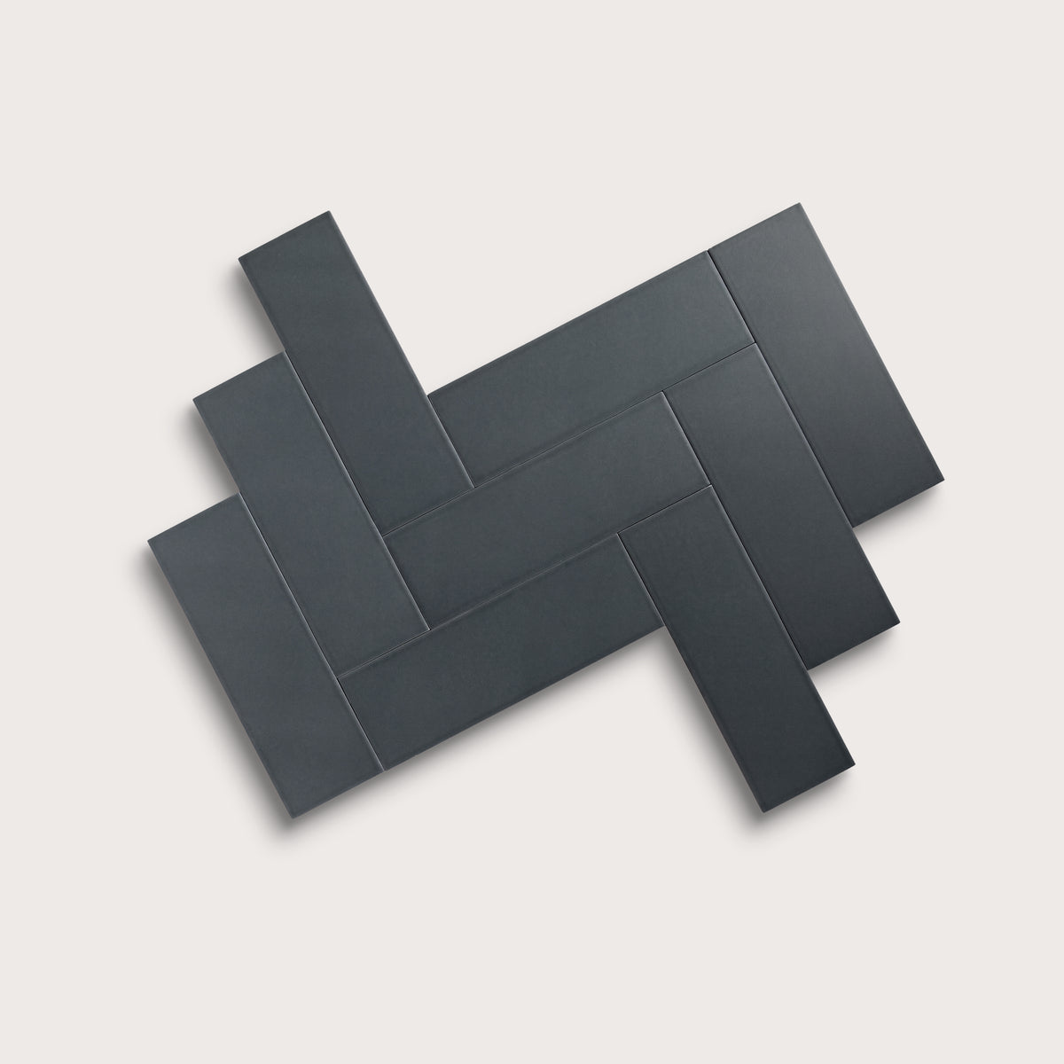Smoke ceramic tile, 4 by 12 inches, matte finish