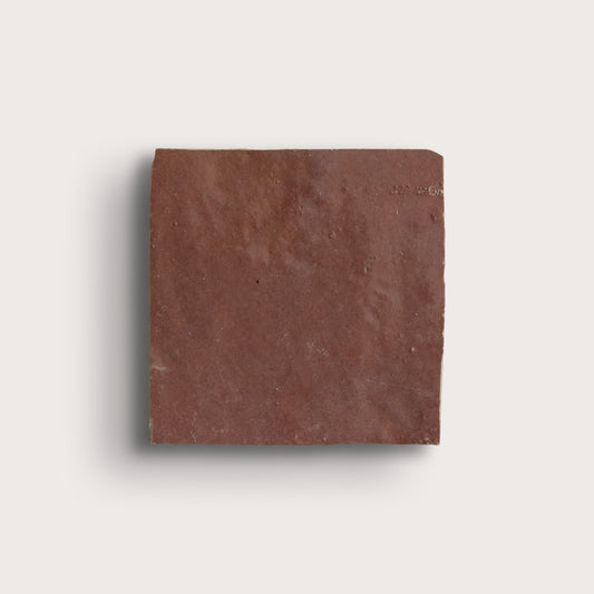 Rouge 4x4 Zellige Tile