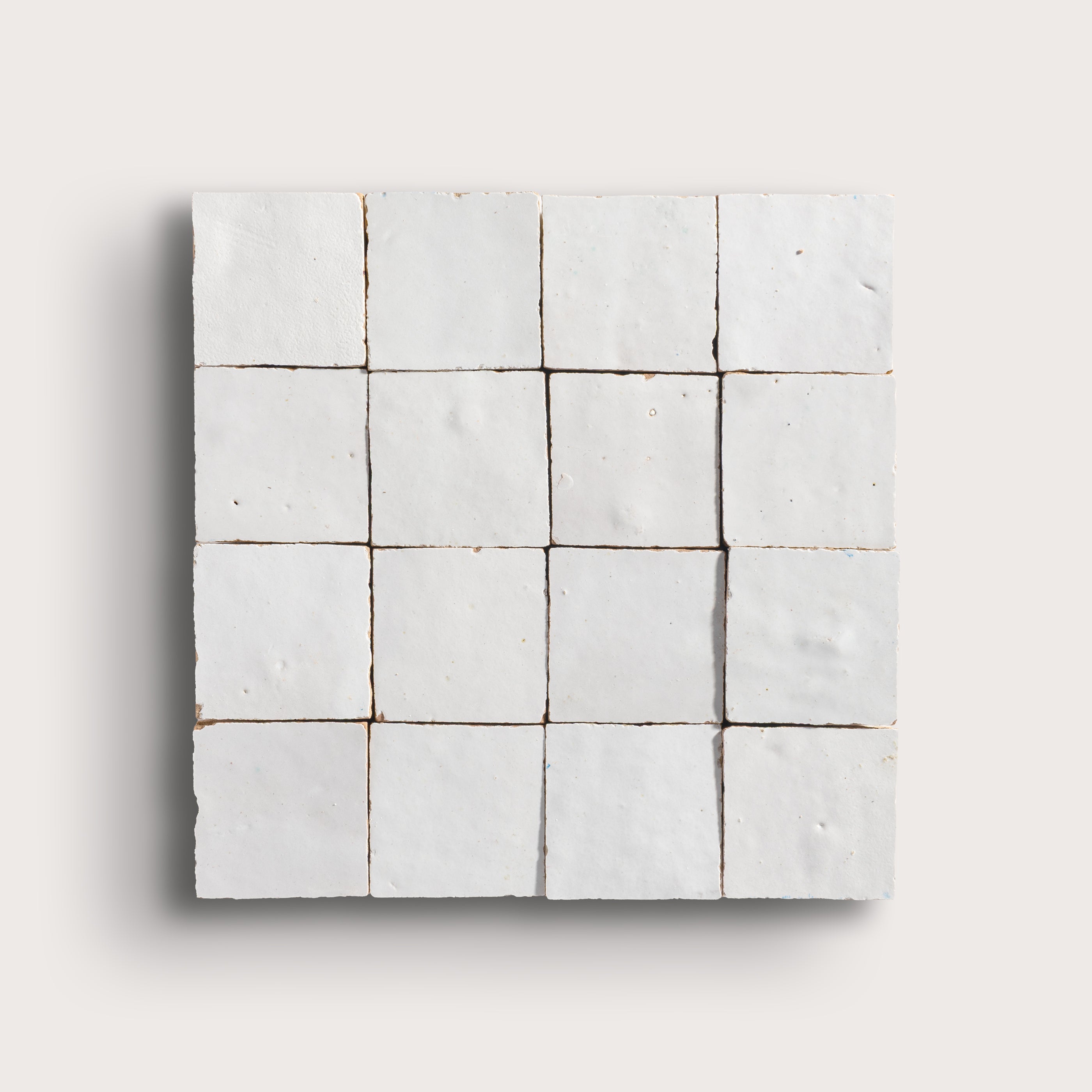 Snow White 2x2 Mosaic Zellige Tile