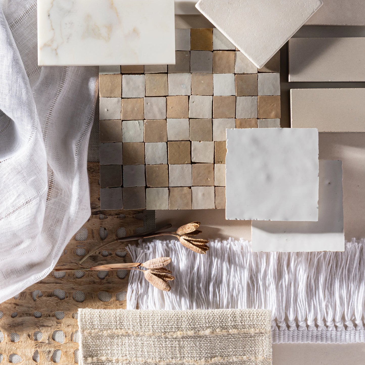 Bright White 4x4 Zellige Tile
