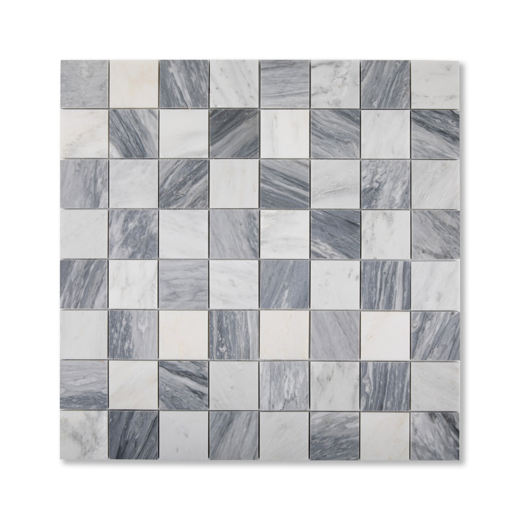 3 Checkerboard Mosaic, Casablanca Carrara & Bardiglio Gray (2)[1]