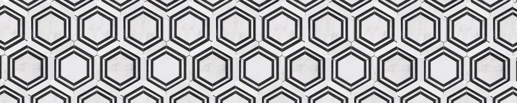 Casablanca Carrara Large Hex Banner