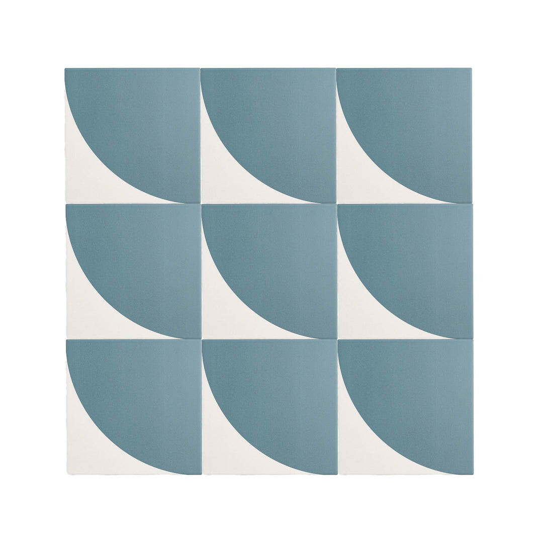 Ceramic Tile Crest Blue & White 1