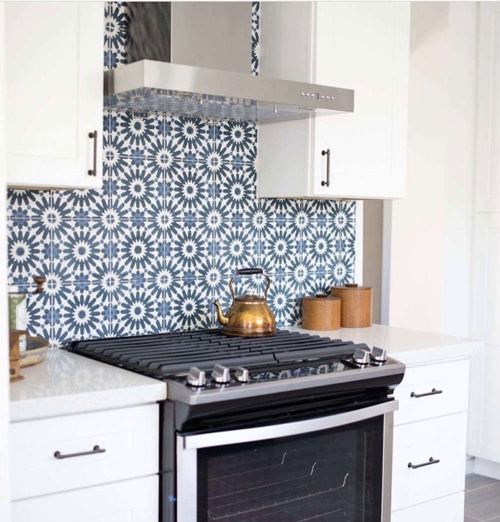 Find Your Statement Piece with Cement Tile Backsplash