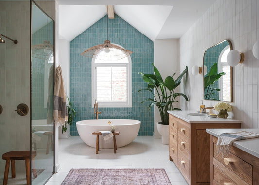 How to Mix Tile, Stone & Wood Like a Designer