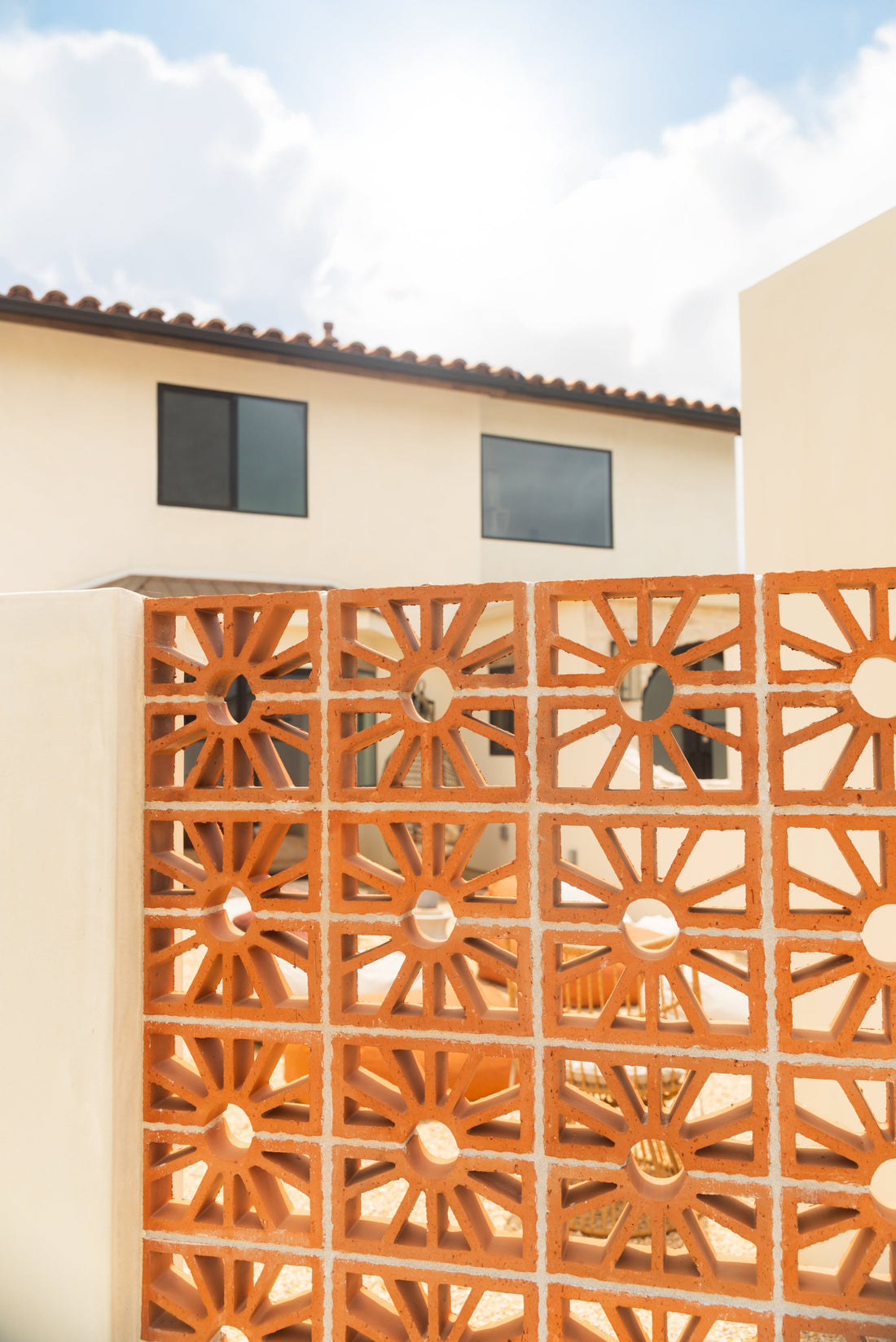 breeze block outdoor wall installation
