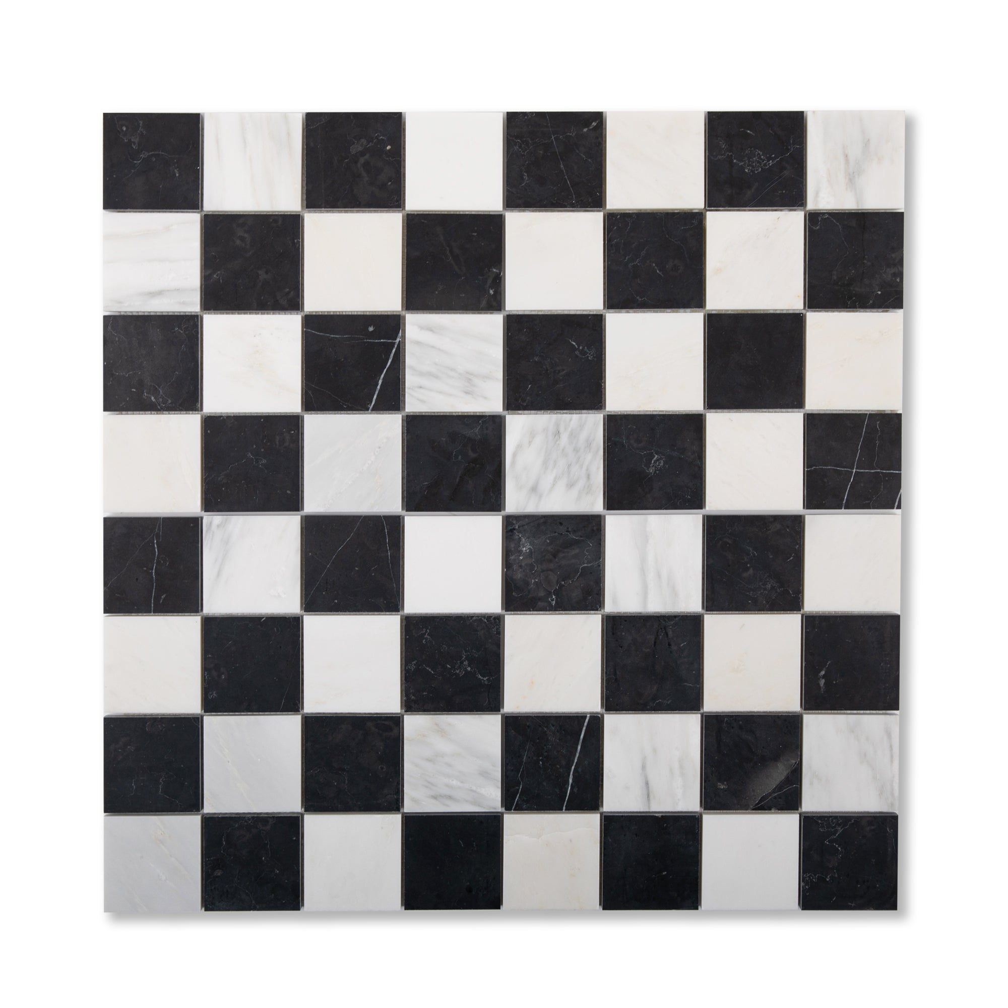 Using Tile to Build a Marble Checkerboard Floor