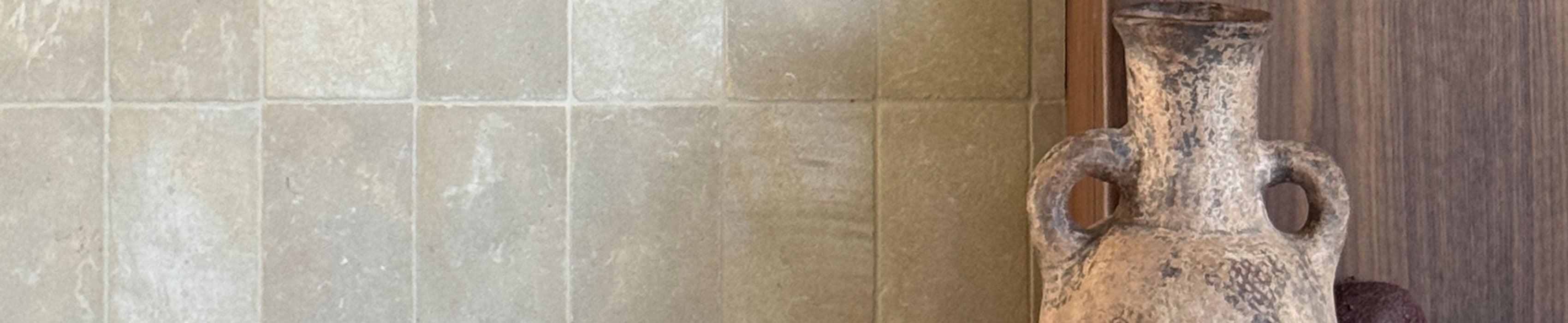 beige rectangle limestone tile