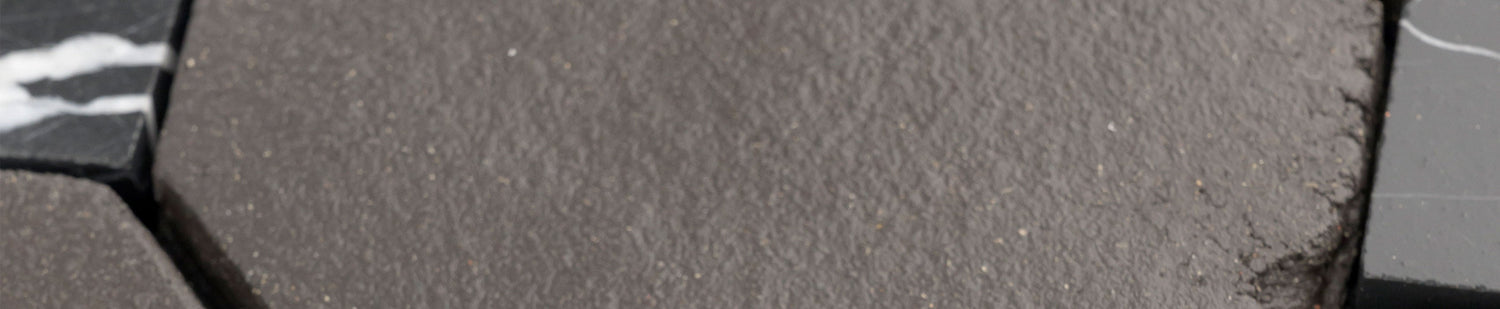 black terracotta tile